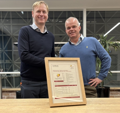 Presentation of Passivhaus Certificate